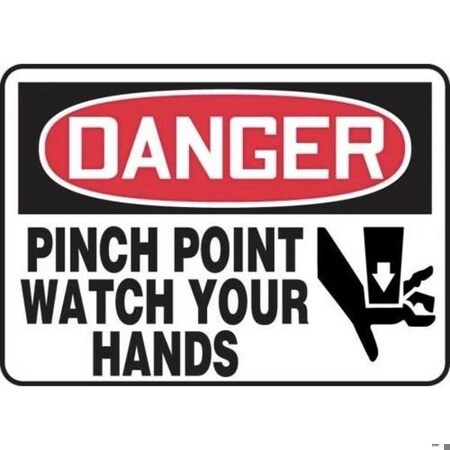 Accuform OSHA DANGER SAFETY SIGN PINCH POINT MEQM070VP MEQM070VP